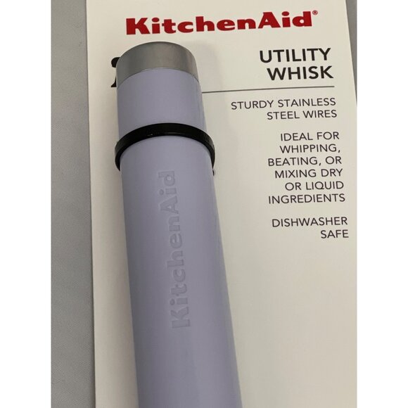 Kitchenaid Purple Lavender utility whisk Stainless Steel   VHTF NEW! - Picture 2 of 3